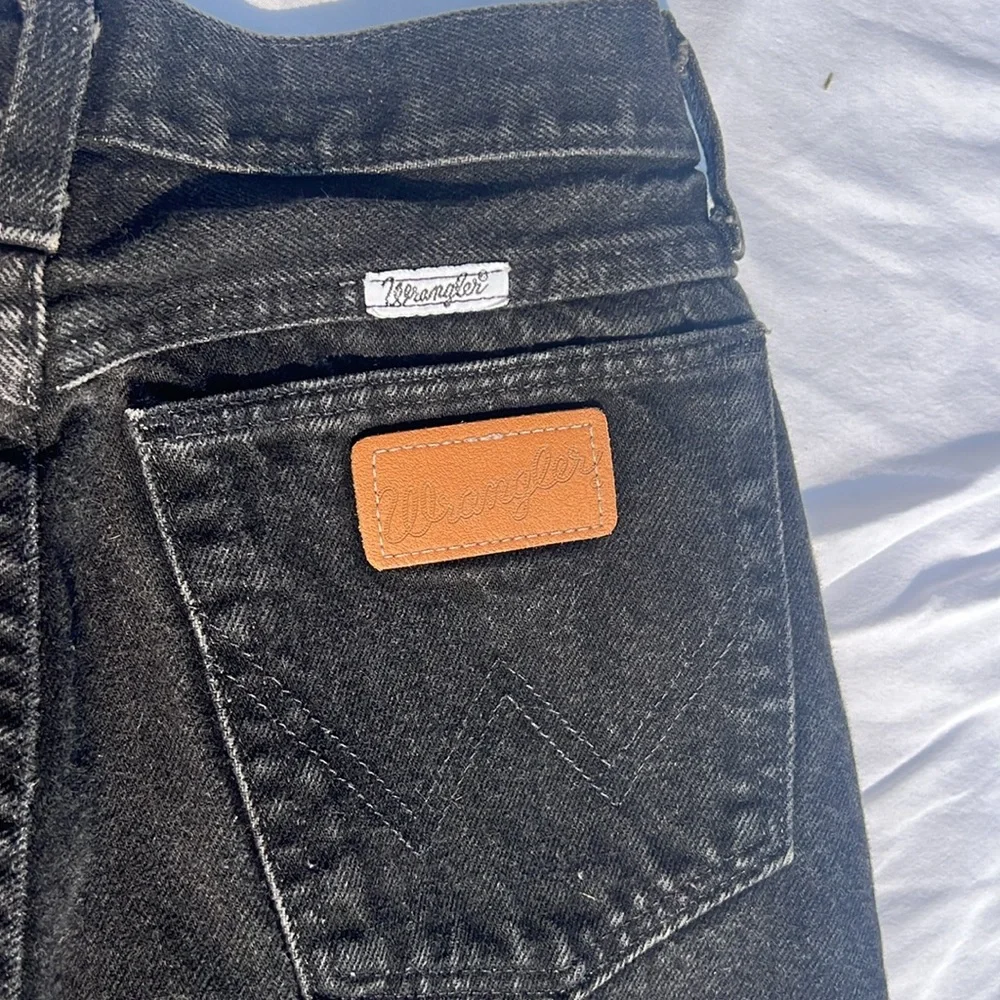 Vintage wrangler black jeans size 7/8 - Picture 2 of 9